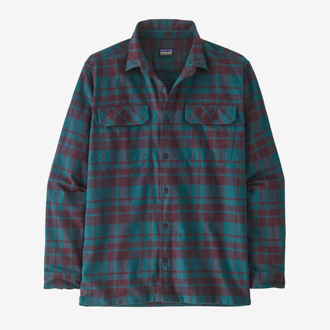Patagonia Men's Mid-Weight Fjord Flannel Shirt - Ice Caps: Belay Blue SALE!