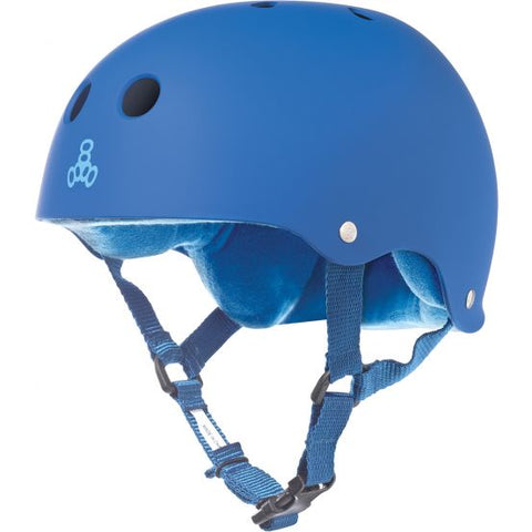 Triple Eight Sweatsaver Helmet- Matte Blue  Rubber