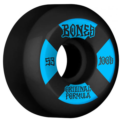 Bones 100's Wheels #4 OG Formula V5 Wide Black 53mm